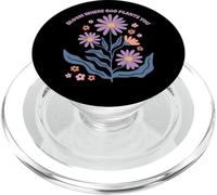 Fleurs là où Dieu te plante, motif floral chrétien rétro PopSockets PopGrip pour MagSafe