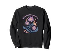 Fleurs là où Dieu te plante, motif floral chrétien rétro Sweatshirt