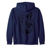 Fleurs Loup Floral Renard Alter Kin Otherkin Therian Sweat à Capuche