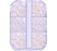Fleurs Ongle Nail Art 3D, 3D Ornements de Fleurs à Cinq Pétales Gemmes à Ongles pour Nail Décor, Élégantes Ongles Embellissements,Beau et charmant, Filles DIY Nail Décoration (E)
