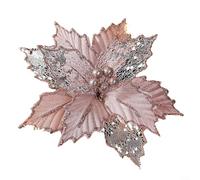 Fleurs pailletées sophistiquées à suspendre pour transformer votre espace en un pays des merveilles festif (rose)