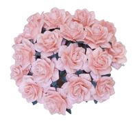 FLEURS PAPIER Roses étoilées rose pâle 25mm - 50 pcs