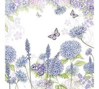 Fleurs Papillons Violet 3-PLY 20 Serviettes en Papier Serviettes 33cmX13 "" -33X33CM