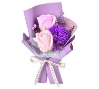 Fleurs préservées authentiques, savon de rose artificielle, bouquet de décoration florale, design cadeau pour enseignants, collègues, amis, fête des enseignants, fête des mères, Saint-Valentin