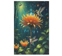 Fleurs Puzzles Adultes 1000 Pièces en Bois, Jouet De Puzzle De Défi De Cerveau pour des Enfants, D’Intelligence 78×53cm
