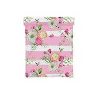 Fleurs Rayures Roses, Sac de Rangement pour Femmes, Portefeuille supérieur à Presser, Petit Porte-Monnaie, Pochette de Changement