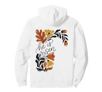 Fleurs rétro bohème, Jésus de Pâques, Jésus est ressuscité Sweat à Capuche