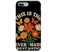 Fleurs Rétro Papillons This is The Ever Made Great Nation Coque pour iPhone 7 Plus/8 Plus