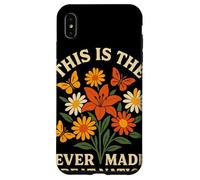 Fleurs Rétro Papillons This is The Ever Made Great Nation Coque pour iPhone XS Max