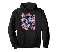 Fleurs rétro Vintage Cheval Fille années 60 et 80 Sweat à Capuche
