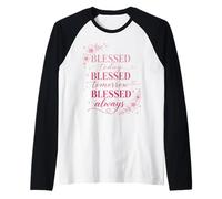 Fleurs Roses d'inspiration chrétienne Florale de la Foi bénie Manche Raglan