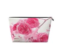 Fleurs Roses, Trousse de Toilette Trousse de Maquillage Sac à cosmétiques Trousse de Toilette de Voyage Portable