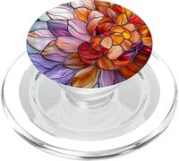 Fleurs Sauvages abstraites Fleurs Arc-en-Ciel chrysanthème Floral PopSockets PopGrip pour MagSafe