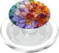 Fleurs Sauvages abstraites Fleurs Arc-en-Ciel chrysanthème Floral PopSockets PopGrip pour MagSafe