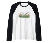 Fleurs Sauvages avec Marguerites botaniques Nature Florale Manche Raglan