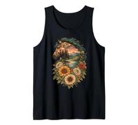Fleurs Sauvages Boho Wild Horses Western Summer Country Débardeur