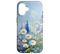 Fleurs Sauvages Daisy Meadow Soft Botanical Art Coque pour iPhone 16