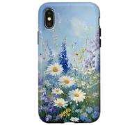 Fleurs Sauvages Daisy Meadow Soft Botanical Art Coque pour iPhone X/XS