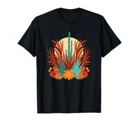 Fleurs Sauvages de Southwest Botanical Sun Cactus T-Shirt