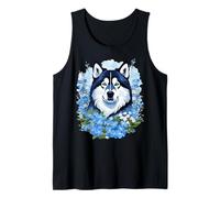 Fleurs sauvages Malamute et myosotis d'Alaska Débardeur