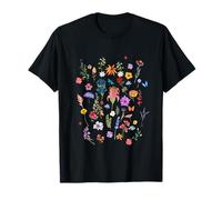 Fleurs sauvages mignonnes fleurs d'été florales vintage graphique T-Shirt