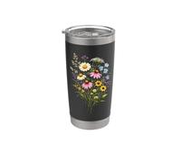 Fleurs sauvages naturelles Fleurs Jardin Florale Nature Gobelet isotherme en acier inoxydable double paroi