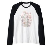 Fleurs Sauvages Vintage bohème Manche Raglan