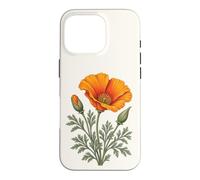 Fleurs Sauvages Vintage de Pavot de Californie Coque pour iPhone 16 Pro
