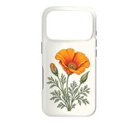 Fleurs Sauvages Vintage de Pavot de Californie Coque pour iPhone 17 Pro