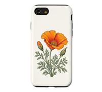 Fleurs Sauvages Vintage de Pavot de Californie Coque pour iPhone SE (2020) / 7/8