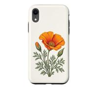 Fleurs Sauvages Vintage de Pavot de Californie Coque pour iPhone XR