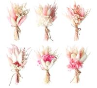 Fleurs Séchées,6 Pièces Fleur Sechees Decoration,Bouquet de Fleurs Séchées,Fleurs Sechees Naturelles,Fleurs Sechees Naturelles Fleur Séchée,pour Scrapbooking & Fleur sechees Decoration