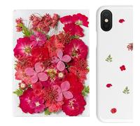 Fleurs séchées - Autocollants floraux | 35 autocollants de naturelles pour journal | Art esthétique botanique | Autocollant d'album pour loisirs créatifs Décoration de papier Pince à moule en