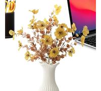 Fleurs séchées - Bouquet de fleurs artificielles | Arrangement floral décoratif réaliste pour cour, porche, jardin, fête de mariage, balcon, porte d'entrée, studio de photographie, décoration