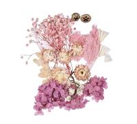 Fleurs séchées en résine - fleurs séchées colorées pour bougies, kit résine 10 couleurs pour fabriquer des cartes | d'étuis de téléphone portable cadres pour albums photographes, marque-pages album