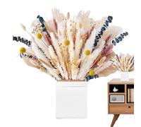 Fleurs Séchées Pour Décoration | Bouquet Floral Artificiel Naturel | Pièce maîtresse de Table Composition Rustique Esthétique Pour Salon Chambre Mariages Et Décor Floral Intérieur