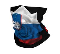 Fleurs Slovénie Slovène Drapeau Slovène Homme Femme Foulard Respirant Cache Cou Douce Tour De Cou pour Voyage Hiver Golf Moto