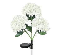 Fleurs Solaires D'extérieur Imperméables,lumières De Fleurs Solaires D'extérieur | SFleur 'hortensias Lumineuse Réaliste Imperméable,Pétales Et Feuilles De Soie, Lumières De Décoratives, Déco