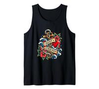 Fleurs Style Tatouage Vintage || Best Friend Forever Hearts Débardeur
