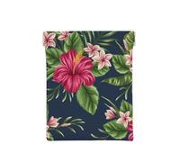 Fleurs Tropicales Frangipanier Hibiscus Nature, Sac de Rangement pour Femmes, Portefeuille supérieur à Presser, Petit Porte-Monnaie, Pochette de Changement