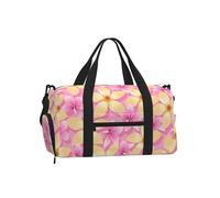 Fleurs Tropicales Roses et Orange,Sac de Sport bandoulière à Main, Sac de Voyage Grande capacité pour Femmes et Hommes