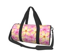 Fleurs Tropicales Roses Et Oranges, Sac de Voyage de Grande capacité, Sac à Main Rond, Sac de Voyage de Sport, fourre-Tout, Sac de Fitness