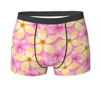 Fleurs Tropicales Roses et Oranges, sous-vêtements pour Hommes, caleçons Boxeurs Confortables, Doux et Extensibles pour Homme