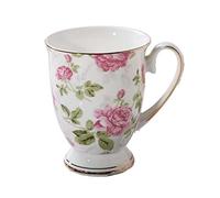 Fleurs Vintage Céramique Tasse, 350ml, Tasse À Café en Porcelaine de style européen, Mug avec motif oiseau, Tasses à fleurs, Tasse à thé, Tasses à café, pour Les Boissons Chaudes Et Froides (Style 3)
