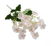 Fleurs violettes artificielles - Orchidée en soie pour décoration florale, orchidée printanière pour centre de table de mariage, salon et bureau, 40 cm (blanc)