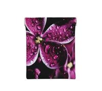 Fleurs Violettes imprimées, Sac de Rangement pour Femmes, Portefeuille supérieur à Presser, Petit Porte-Monnaie, Pochette de Changement