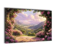 Fleurs Voir Peinture Numero Adulte avec Cadre, Kit Peinture Numero Enfant Débutants avec Pinceaux, DIY Peinture Acrylique, Kit Loisir Creatif Adulte, Noel Halloween Decoration Murale 60x80cm J-a-919