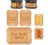 FLEUVE - Accessoires pour friteuses - Papier Cuisson 150 Pièces, Pour Ninja Foodi Flex 10.4L, 5.2L (100 + 50 U)