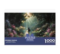 Fleuve aux Fleurs Puzzle 1000 Pièces 38x26cm/1000pcs, Bateau - Jeux ÉduChatifs & Relaxants pour Adultes/Enfants, Idéal comme Cadeau De Décoration Domestique