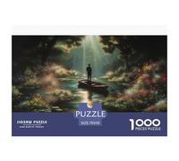 Fleuve aux Fleurs Puzzle 1000 Pièces 70x50cm/1000pcs, Lumière Divine - Jeux Relaxants pour Adolescents, ÉduChatifs Créatifs, Cadeau De Décoration